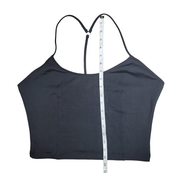 Victoria's Secret on point Black Spaghetti Strap Top T back Large - Picture 2 of 6